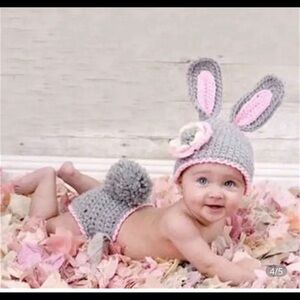 Baby Bunny Crochet Photo Outfit